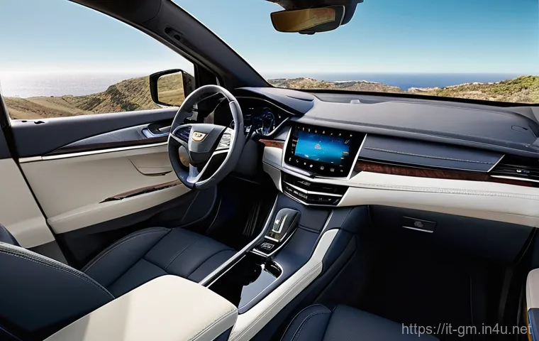 지엠 캐딜락 XT6의 고객 만족도 - **Prompt 2: Family Comfort in a Traveling Living Room**
    The luxurious and spacious interior of a...