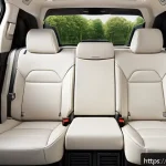 Home 21 지엠 쉐보레 트레일블레이저의 내부 공간 - Interior view of a spacious Chevrolet Trailblazer cabin showcasing a luxurious and roomy back seat a...